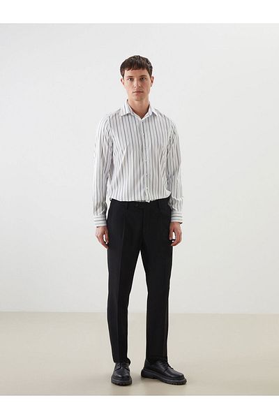 LC Waikiki Slim Fit Long Sleeve Striped Men's Shirt