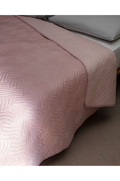 Madame Coco Odette King Size Bedspread - Powder