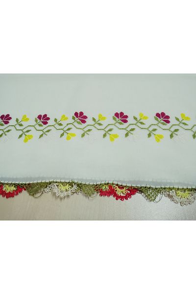 hoaryage Κέντημα με βελόνα Κάλυμμα προσευχής 145x75 CM Χειροποίητο κέντημα ύφασμα Mevlit Ετικέτα μήκους εποχής