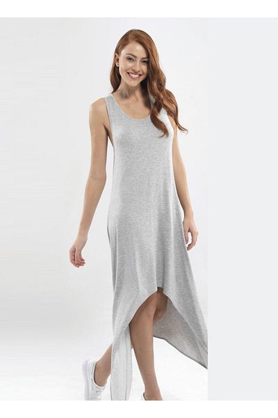 Blackspade Γκρι Melange Γυναικείο Φόρεμα 6749