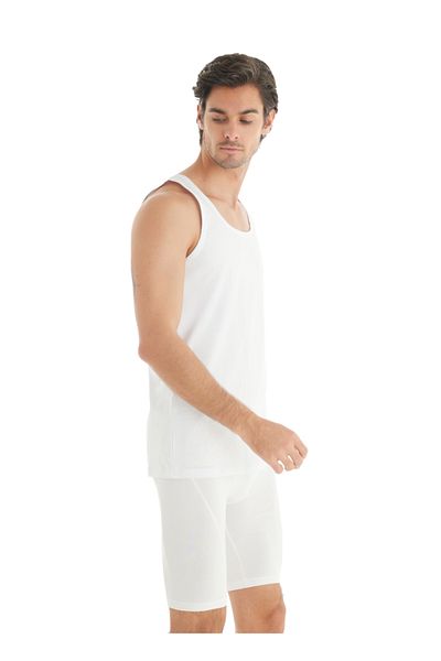 Blackspade Ανδρικό λευκό εσώρουχο - Tender Cotton 9238