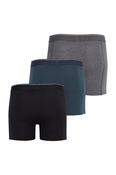 Blackspade Ανδρικό Boxer 3 Pack Tender Cotton 9673 - Μαύρο Antra Melange Anthracite