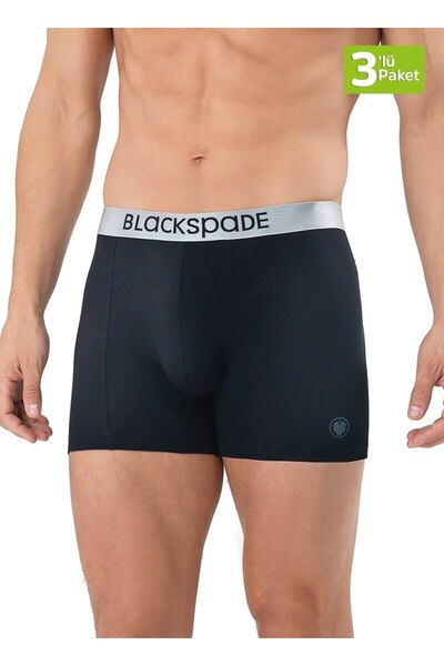 Blackspade Мъжки боксерки Modern Basics 9471, чифт 3 - черни