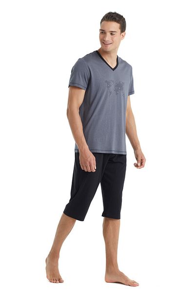 Blackspade Men's Pajama Set 40033 - Anthracite