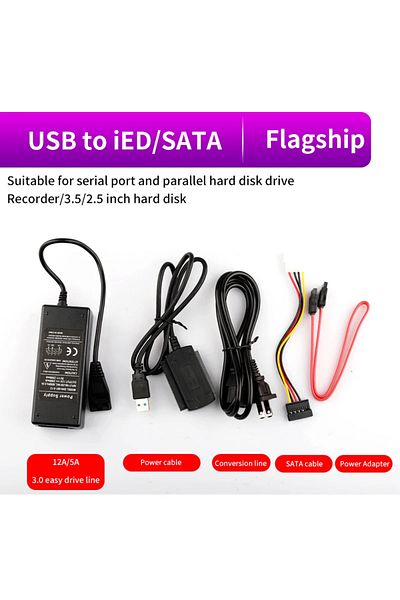 Choice محول USB 3.0 3 في 1 USB 3.0 2.0 إلى IDE SATA محول SATA 2.5 3.5 بوصة محرك أقراص ثابت SDD HDD A