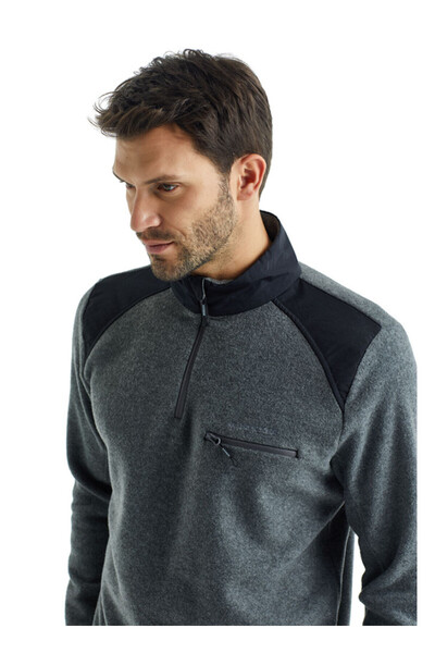 Blackspade Men's Half Zipper Fleece 30975 - Anthracite Color