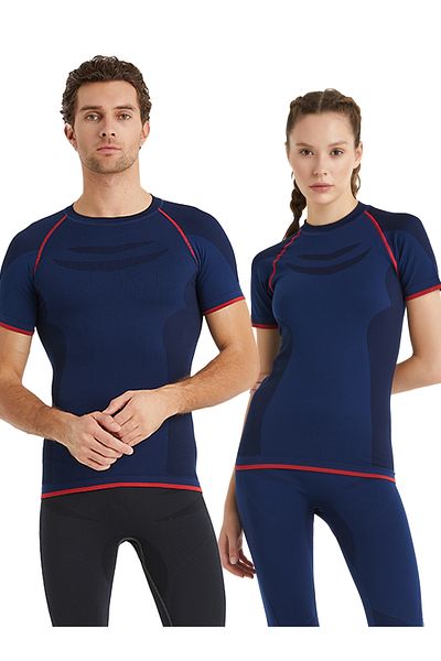 Blackspade Unisex Θερμικό T-Shirt Pro 2ο Επίπεδο 9570 - Navy Blue