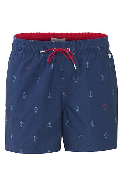 Blackspade Ανδρικό σορτς - Navy Blue Anchor Pattern 8286