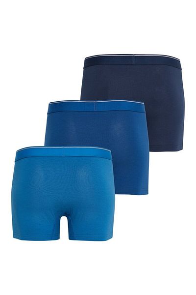 Blackspade Tender Cotton Ανδρικά Boxers 3 Pack - Navy Blue Denim 9670