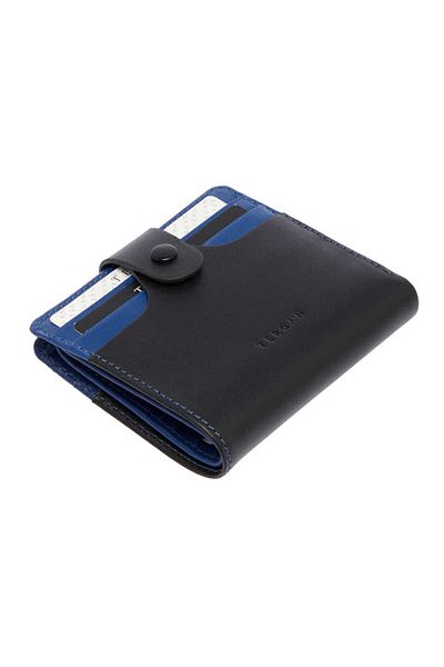 Tergan Black Genuine Leather Men's Wallet - S1Ce 00001652 -U7D