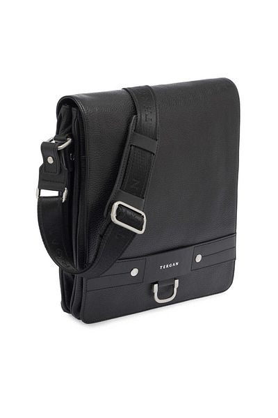 Tergan Black Genuine Leather Men's Crossbody Bag - S1Ac 00021169 -A41