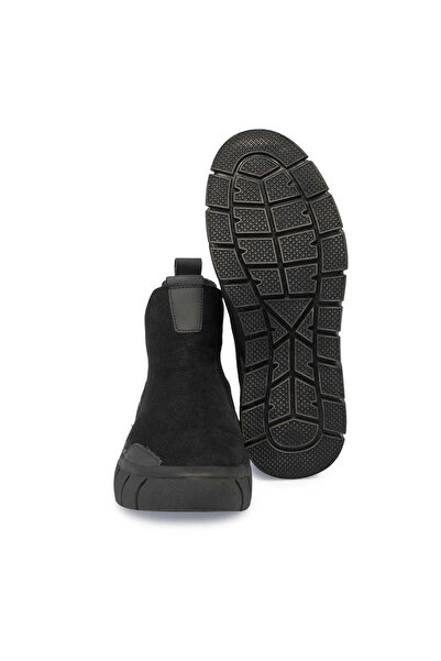 Tergan Siyah Hakiki Nubuk Deri Erkek Casual Bot - E23K1BT56395-A64