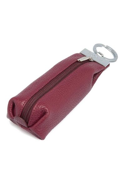 Tergan Claret Red Genuine Leather Unisex Keychain - S1An 00000193 -M71