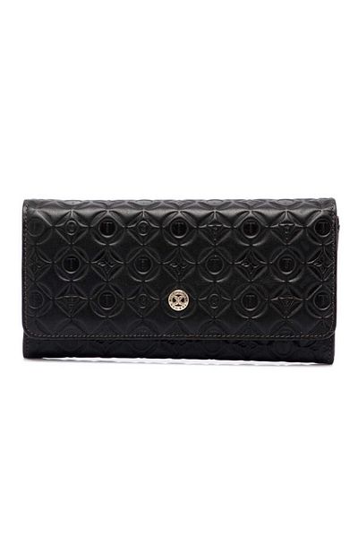 Tergan Brown Leather Women's Wallet - S1Cb00005783-D38