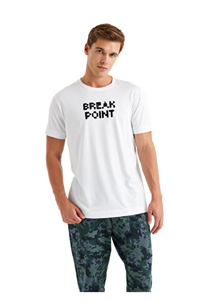 Blackspade Λευκό ανδρικό μπλουζάκι 40626