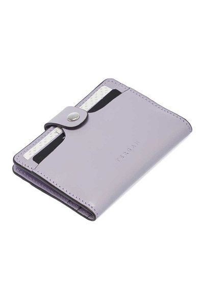 Tergan Lilac Genuine Leather Unisex Credit Card Holder - S1Kk 00001653 -T8J