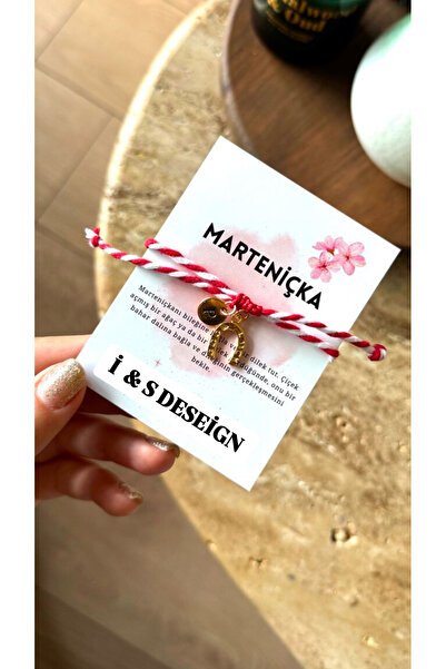 i&s design (mini  atnali ) marteniçka dilek bilekliği 2 harfli