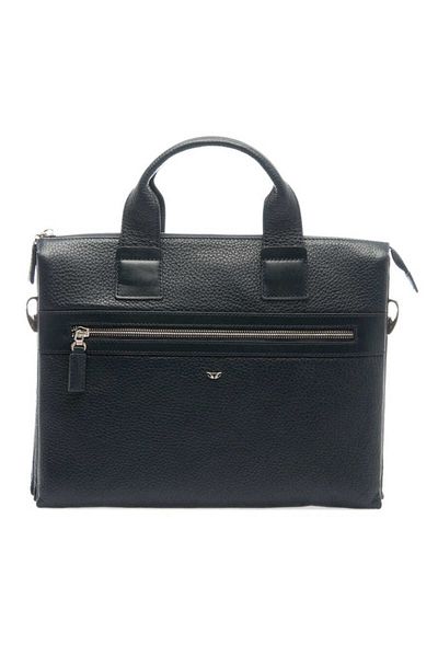 Tergan Navy Blue Genuine Leather Men's Briefcase - S1Ev 00021368 -A38