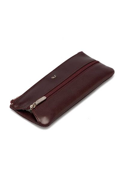 Tergan Claret Red Genuine Leather Unisex Keychain - S1An 00000157 -T37