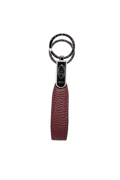 Tergan Claret Red Genuine Leather Unisex Keychain - S1An 00000235 -M71