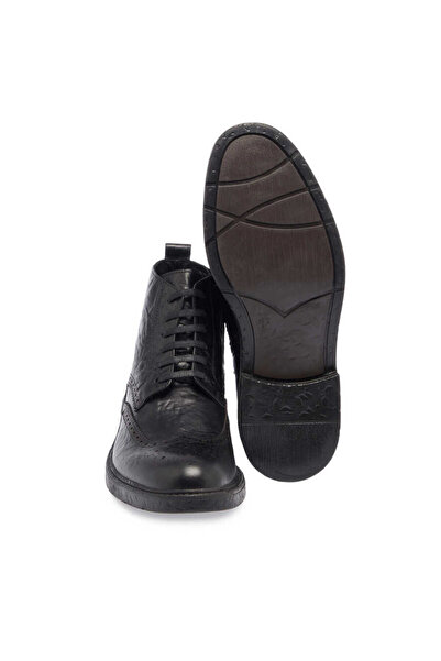 Tergan Siyah Deri Erkek Klasik Bot - E23K1BT56538-A23