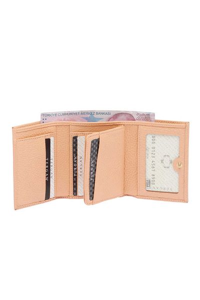 Tergan Cream Women's Wallet - S1Cb 00005633 -T6A