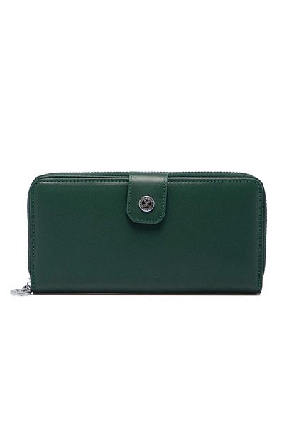 Tergan Green Leather Women's Wallet - S1Cb 00005789 -S8H