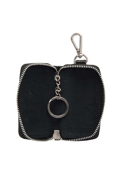 Tergan Black Genuine Leather Unisex Keychain - S1An 00000257 -A41