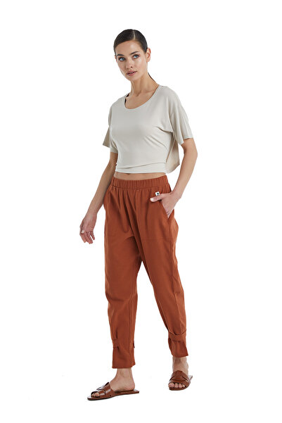 Blackspade Γυναικείο Λινό Παντελόνι 60396 - Καφέ