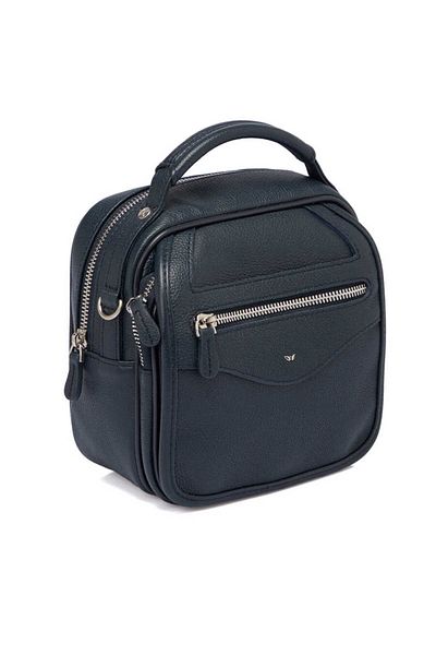 Tergan حقيبة محفظة رجالية من الجلد الطبيعي باللون الأزرق الداكن - S1pc 00002957 -x86