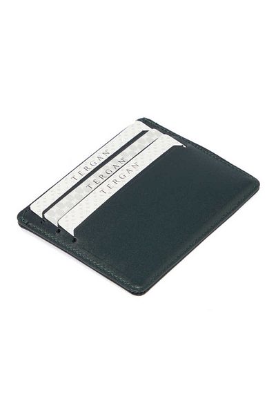 Tergan Green Genuine Leather Unisex Credit Card Holder - S1Kk 00001050 -S8H
