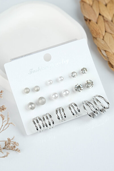 Jack Ferrero KADIN ÇOKLU KÜPE SETİ ALTIN KAPLAMA