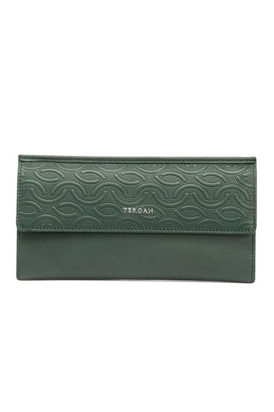 Tergan Green Leather Women's Wallet - S1Cb 00005793 -N8U