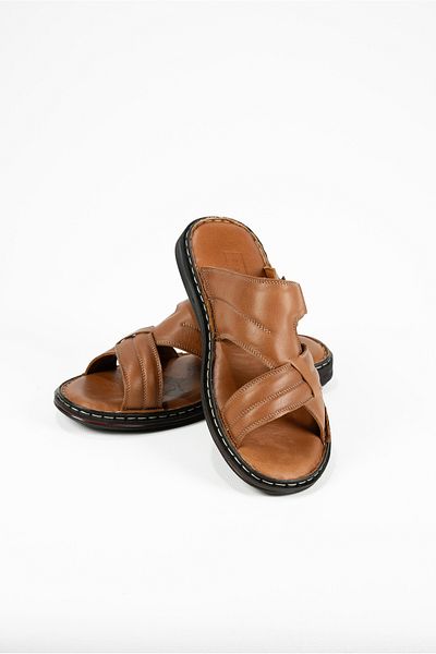 DAXİS Sportwear Company Men's Genuine Leather Slippers