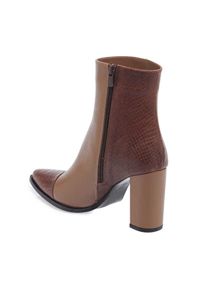 Tergan Kahve Deri Kadın Klasik Bot - K23K1BT67059-I0A