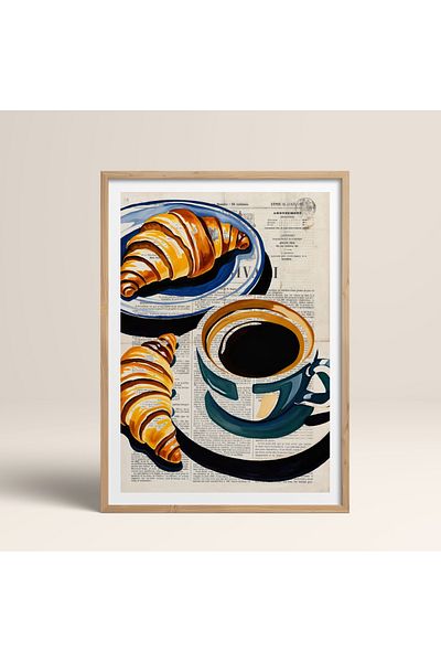 HOMEPACK Единична картина в дървена рамка, единичен плакат, картина TK/1006