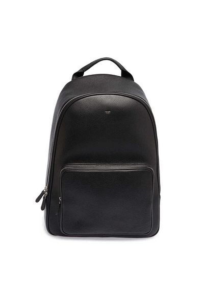 Tergan Black Genuine Leather Men's Backpack - S1Sr 00021443 -A41