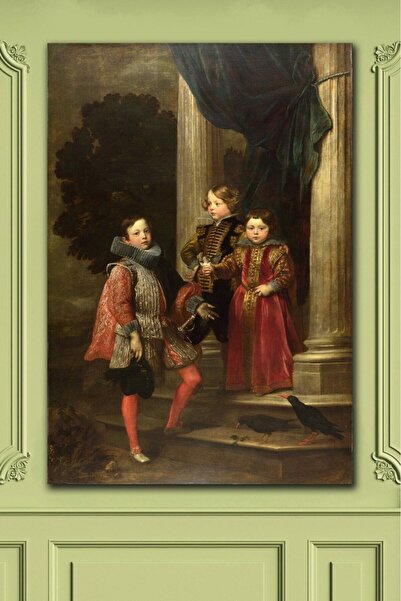 Victor Vallery The Balbi Children Kanvas Tablo