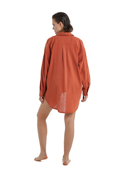 Blackspade Γυναικείο πουκάμισο σε χρώμα πλακάκι 10528