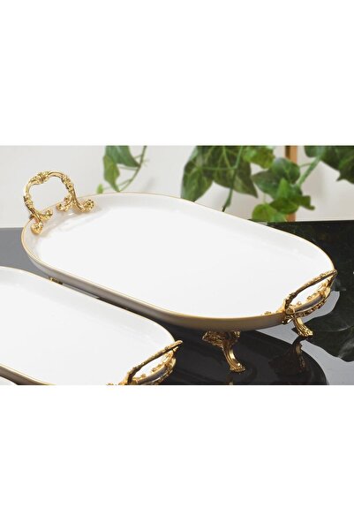 BULUTHOMEAKSESUAR Gold Size Porcelain Oval Presentation Stone 33X21