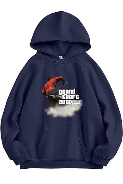 makiteks Unisex φούτερ με κουκούλα καγκουρό με κουκούλα με κουκούλα με κουκούλα Grand Theft Auto 5 GTA5
