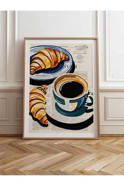 HOMEPACK Единична картина в дървена рамка, единичен плакат, картина TK/1006
