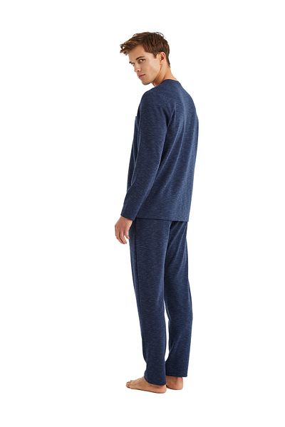 Blackspade Thermal Male Pajamas Set 40584 - Deep Lake Blue