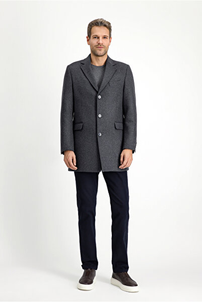 Kiğılı Yünlü Klasik Kaban