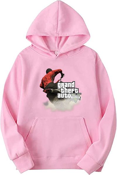 makiteks Unisex φούτερ με κουκούλα καγκουρό με κουκούλα με κουκούλα με κουκούλα Grand Theft Auto 5 GTA5