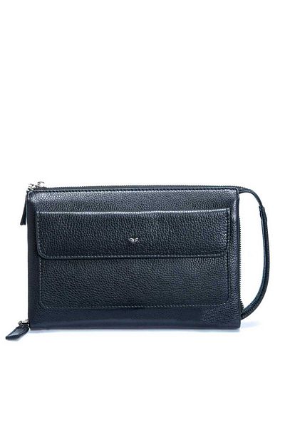 Tergan Μαύρη Δερμάτινη Ανδρική Τσάντα Portfolio - S1PC 00021138 -A6F