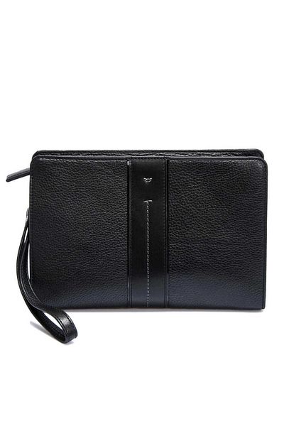 Tergan Черна кожена мъжка чанта тип клъч - S1pc00002177-a6f