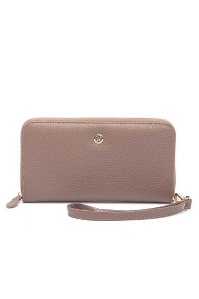 Tergan Beige Leather Women's Wallet - S1Cb 00005734 -B73