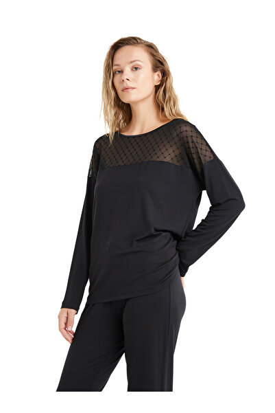 Blackspade Set pijamale negre pentru femei 51604