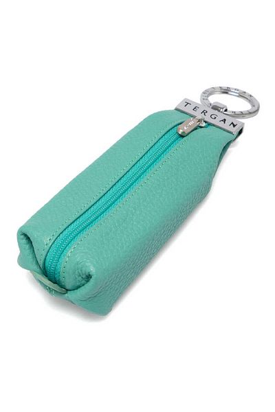 Tergan Blue Genuine Leather Unisex Keychain - S1An 00000193 -N29